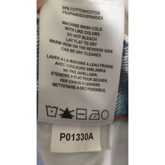 Vigoss Women's Stevie Crop Straight Jeans Light Wash~Distressed~Stretch~ Size 28 - Picture 13 of 16